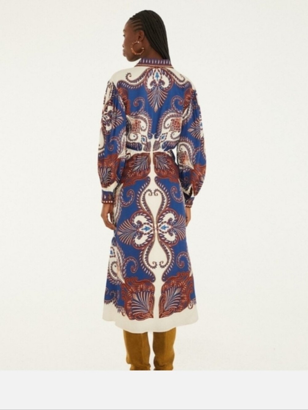 FARM Rio Blue Arjabesque Mididress - Picture 3 of 5